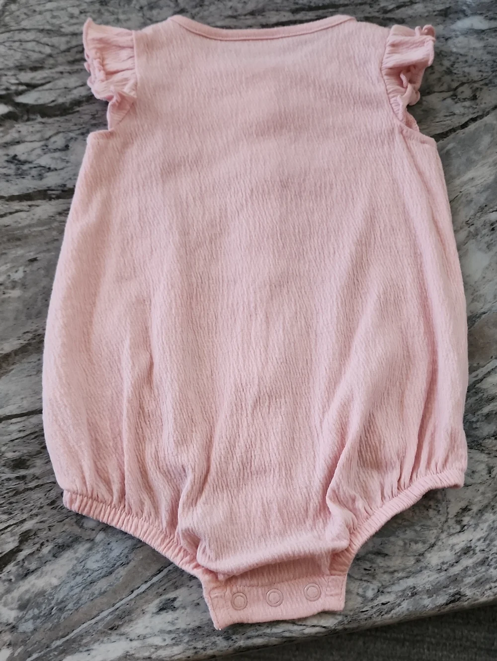 Carters Baby Girl Pink Romper, Size 12 Months